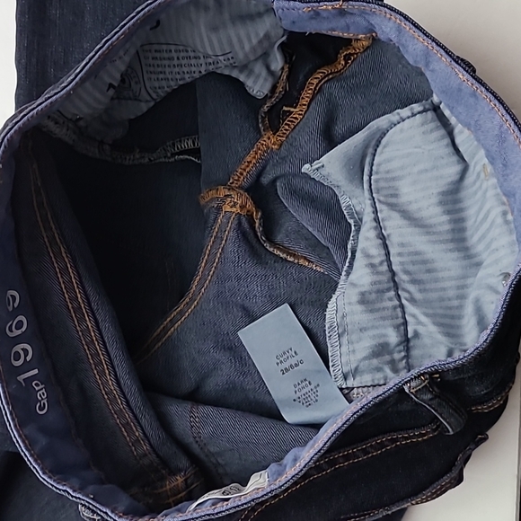 GAP 1969 Women's  Curvy Profile Dark Wash Blue Jeans Stretch Size 28/6 a/c - Picture 11 of 15